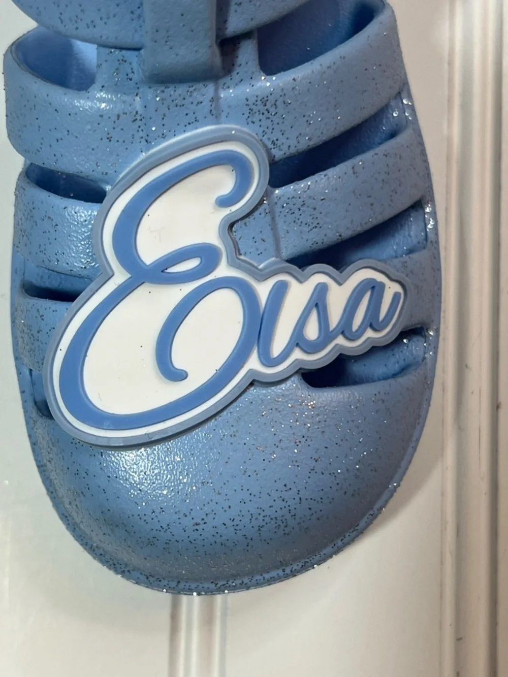 Disney Frozen Elsa Light Blue Kids Sandals NWT
